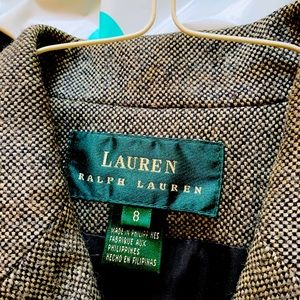 Ralph Lauren long top coat . Slightly worn classic three buttons in size 8.